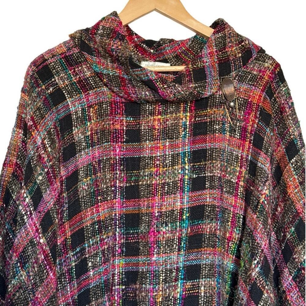 Allie Coosh Handwoven Oversized Poncho Sweater - Picture 6 of 8